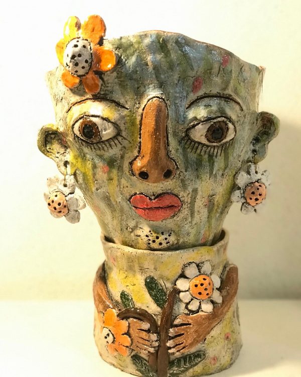 lady head ceramic